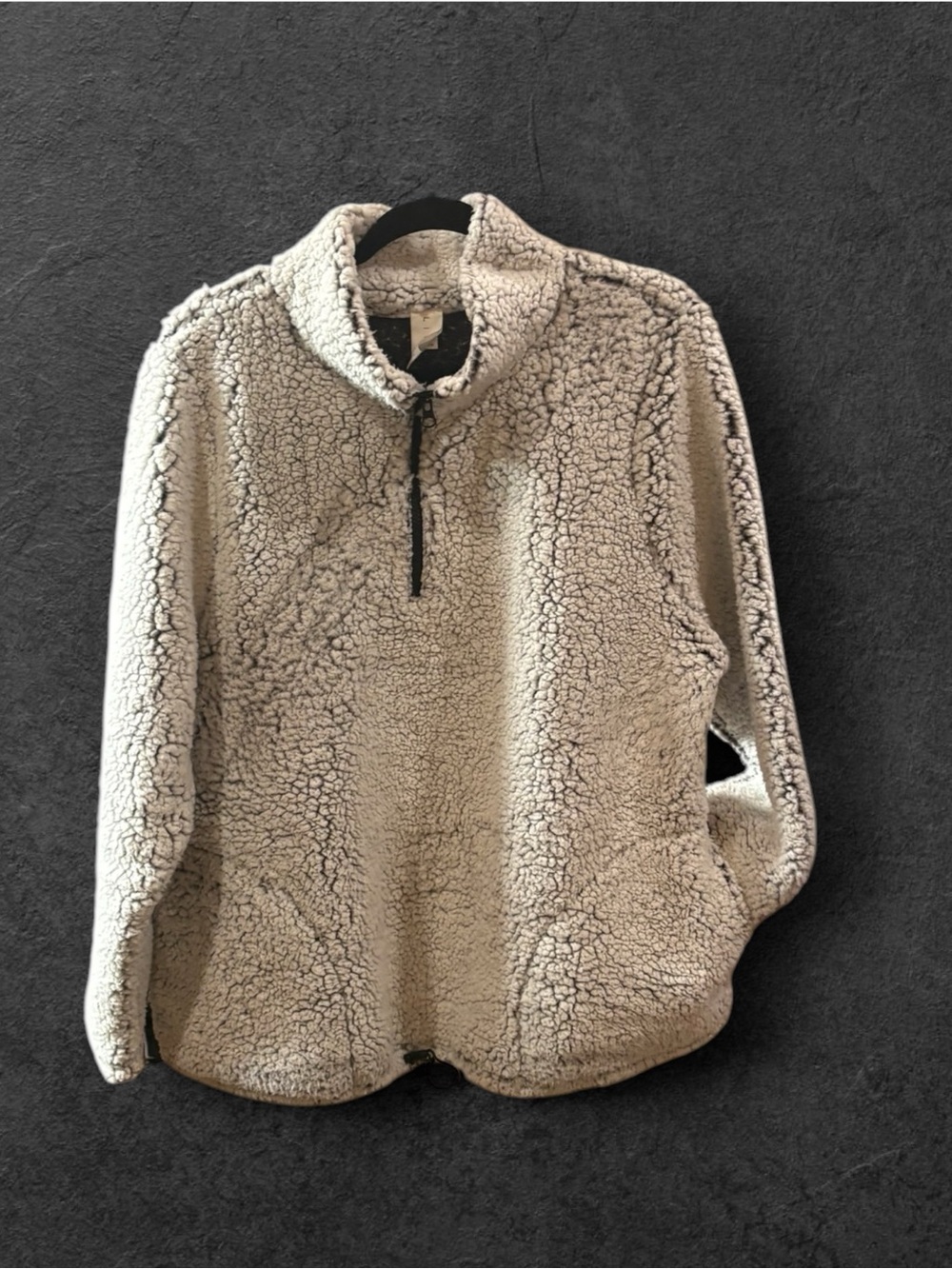 LIVI Sherpa Quarter Zip Pullover Fleece Jacket Women’s 18/20 Gray